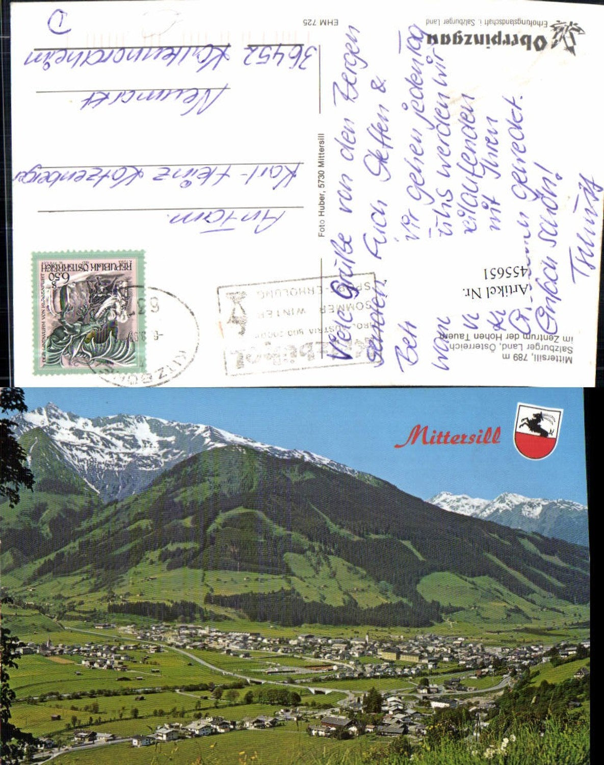 455651,Mittersill Totale Bergkulisse