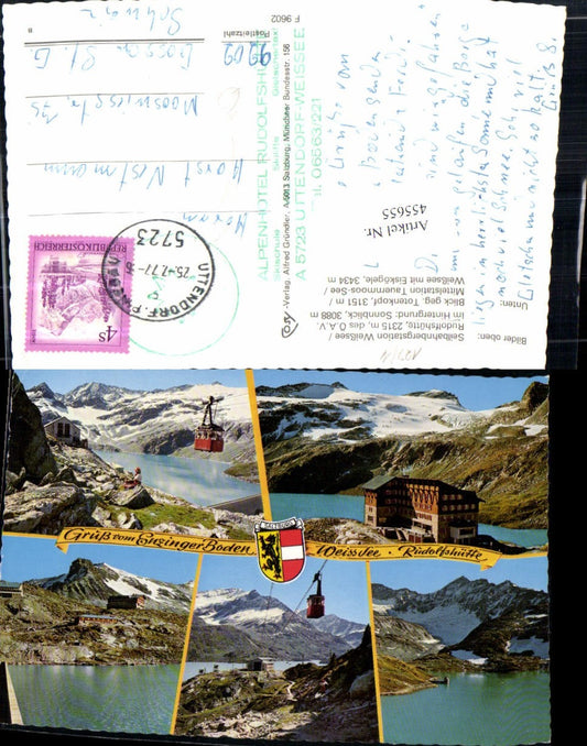 455655,Enzingerboden b. Uttendorf Seilbahn Rudolfshütte Mehrbildkarte