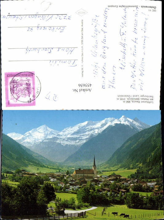 455656,Rauris am Hohen Sonnblick Totale Bergkulisse