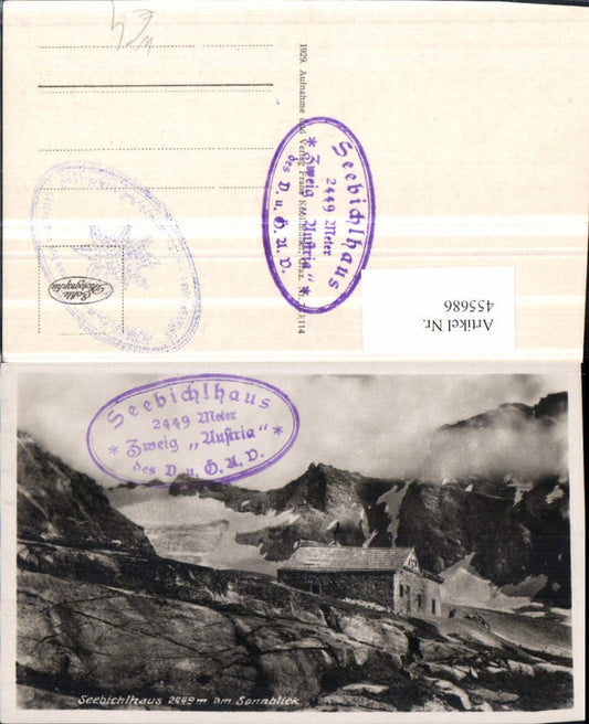 455686,Seebichlhaus Berghütte am Sonnblick b. Rauris Bergkulisse