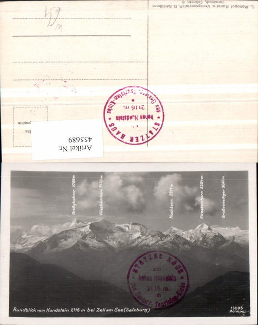 455689,Blick vom Hundstein b. Zell am See Bergkulisse