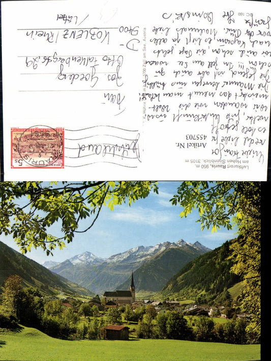 455703,Rauris am Hohen Sonnblick Totale Bergkulisse