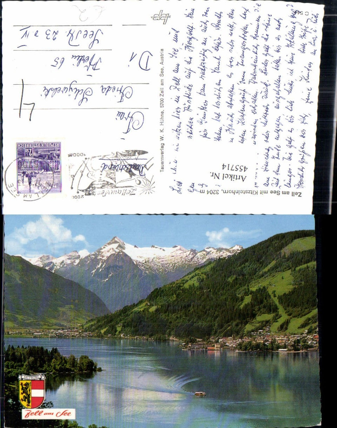 455714,Zell am See Totale m. Kitzsteinhorn Bergkulisse