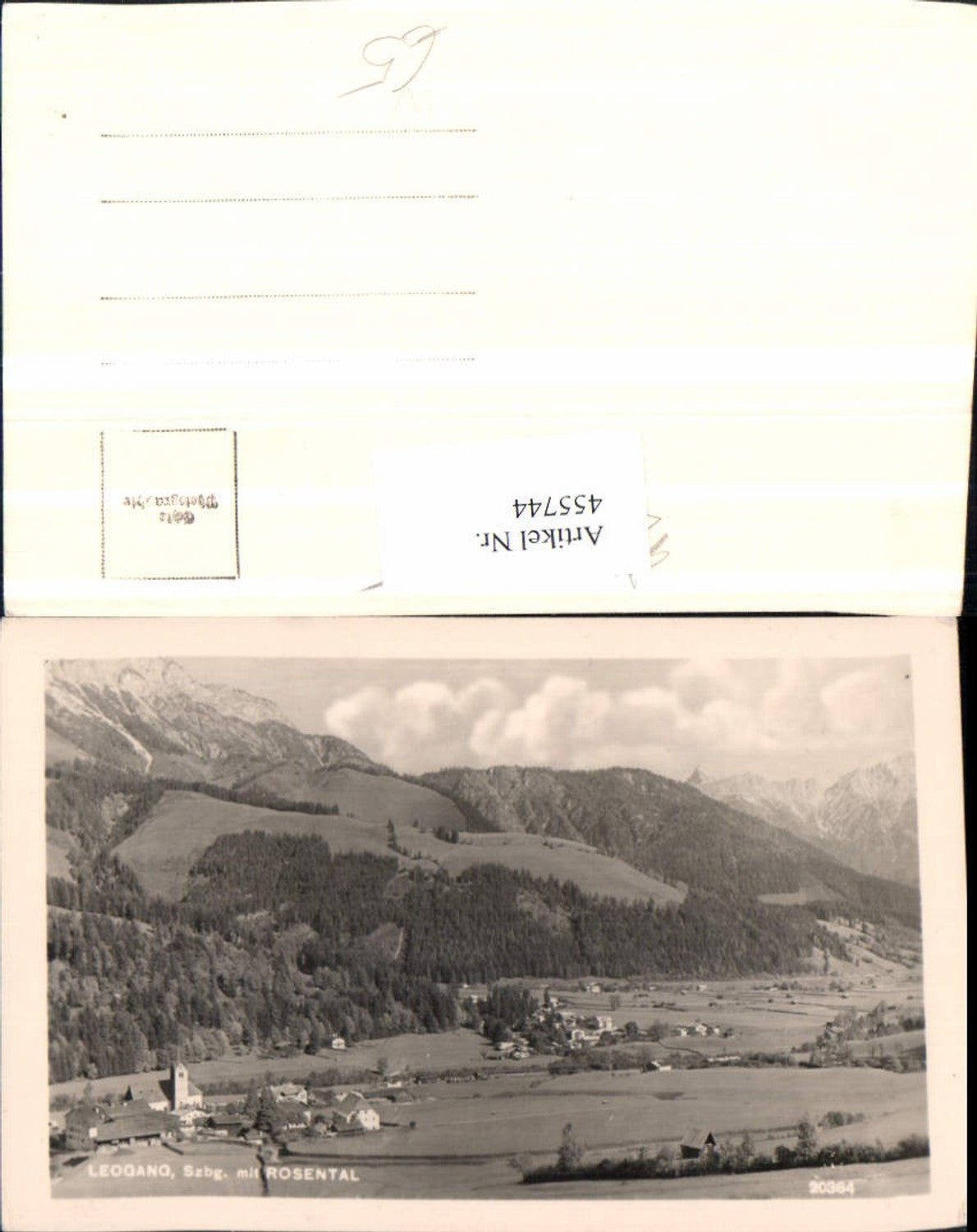 455744,Leogang Totale m. Rosental Bergkulisse