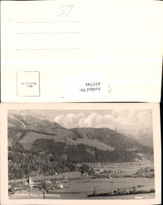 455744,Leogang Totale m. Rosental Bergkulisse