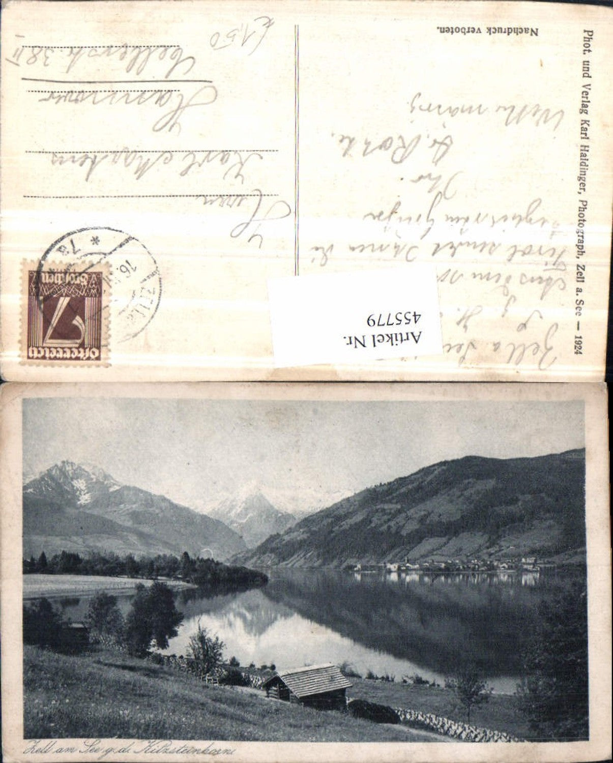 455779,Zell am See Teilansicht geg. Kitzsteinhorn Bergkulisse