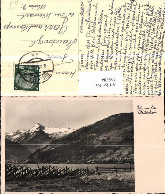 455784,Zell am See Teilansicht m. Kitzsteinhorn Bergkulisse