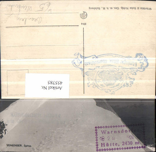 455785,Venediger Spitze b. Neukirchen Bramberg Berggipfel