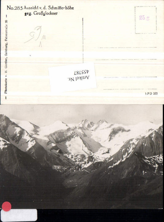 455787,Schmittenhöhe b. Zell am See geg. Großglockner Bergkulisse pub Foto H. Gürtler
