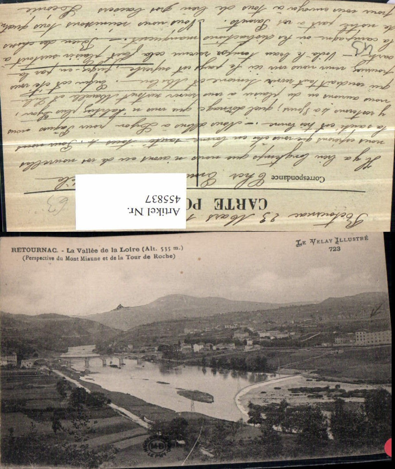 455837,Auvergne Haute-Loire Retournac Vallee de la Loire Totale Brücke