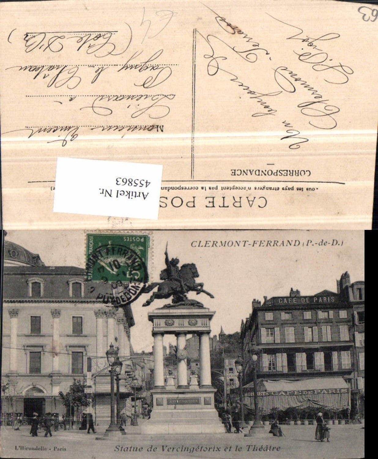 455863,Auvergne Puy-de-Dome Clermont-Ferrand Statue Vercingetorix