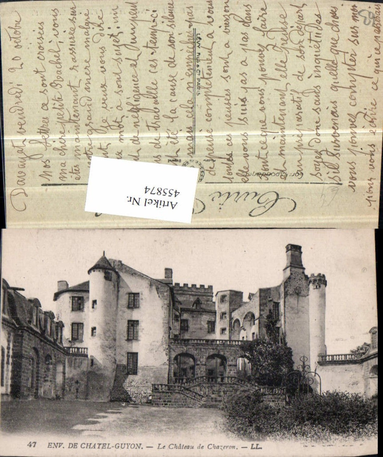 455874,Auvergne Puy-de-Dome Chatel-Guyon Chateau de Chazeron Schloss