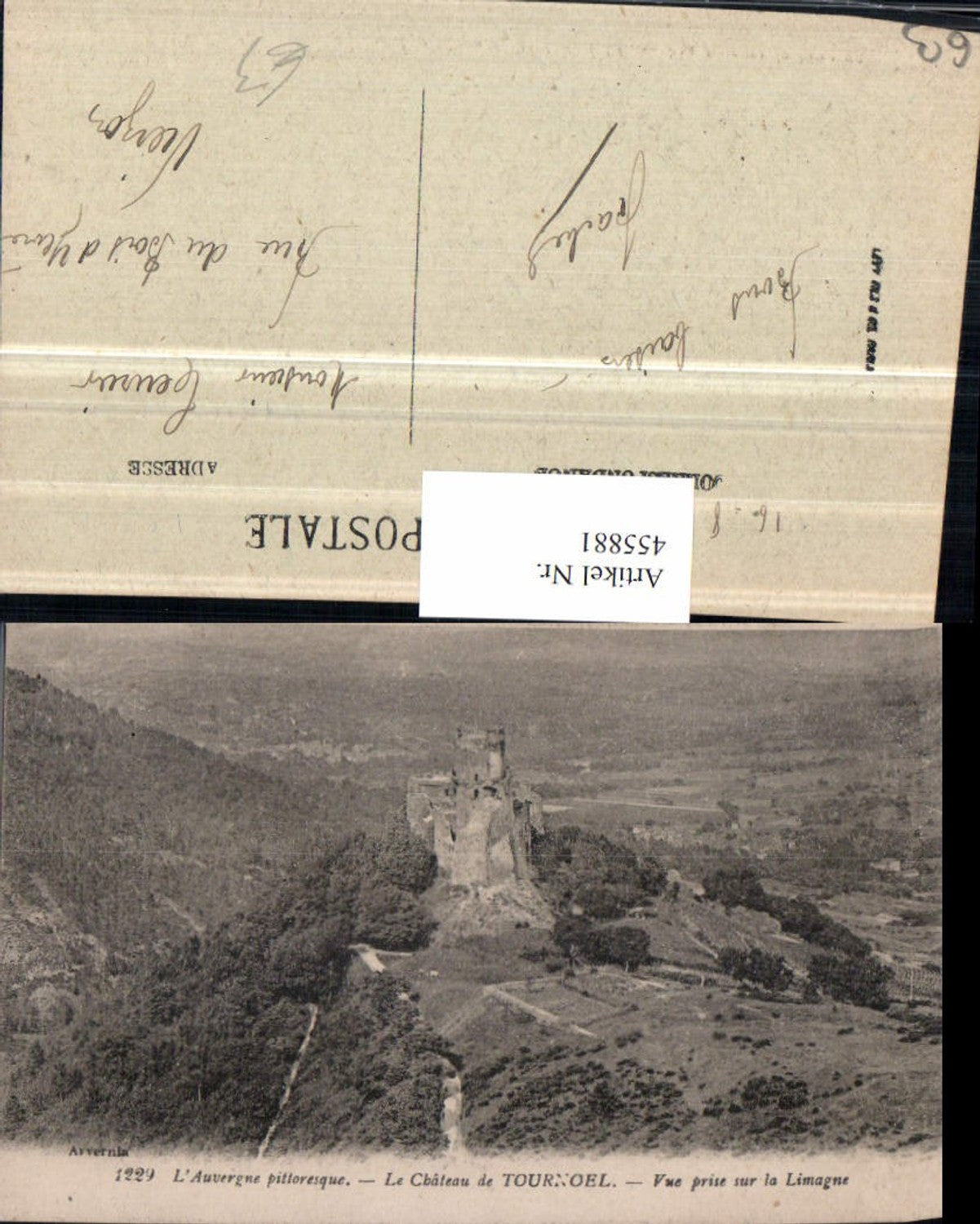 455881,Auvergne Puy-de-Dome Tournoel Chateau Schloss Burg Ruine