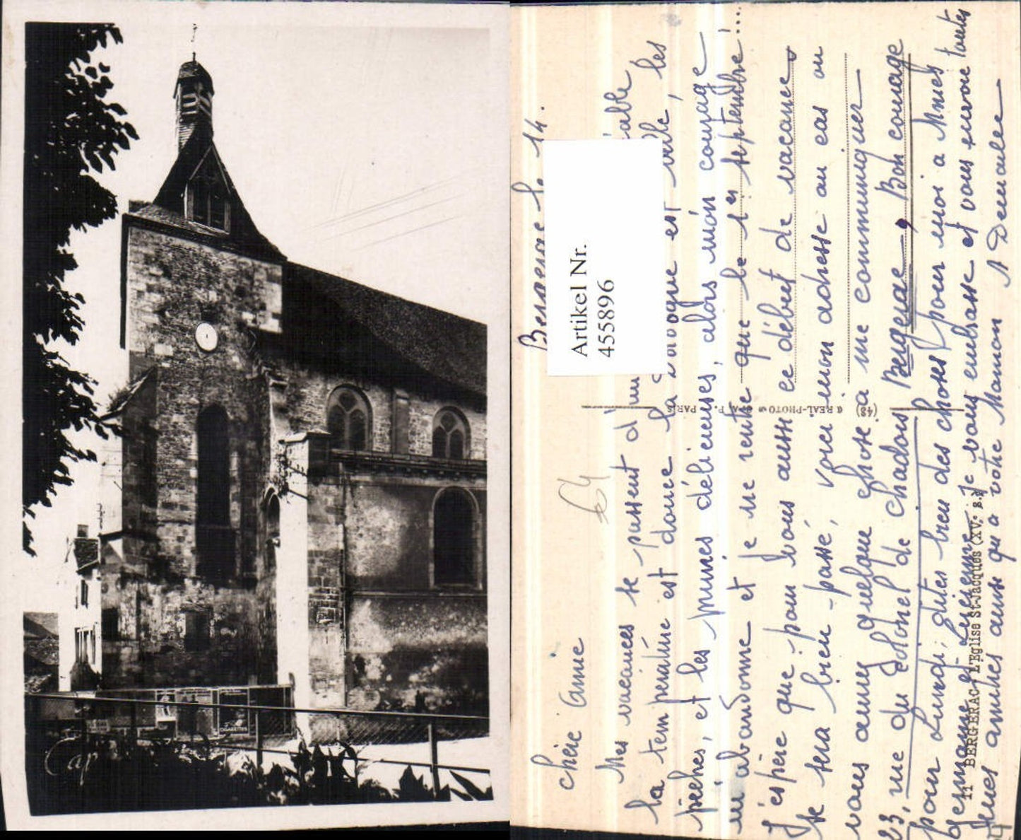 455896,Aquitanien Dordogne Bergerac Eglise St-Jacques Kirche