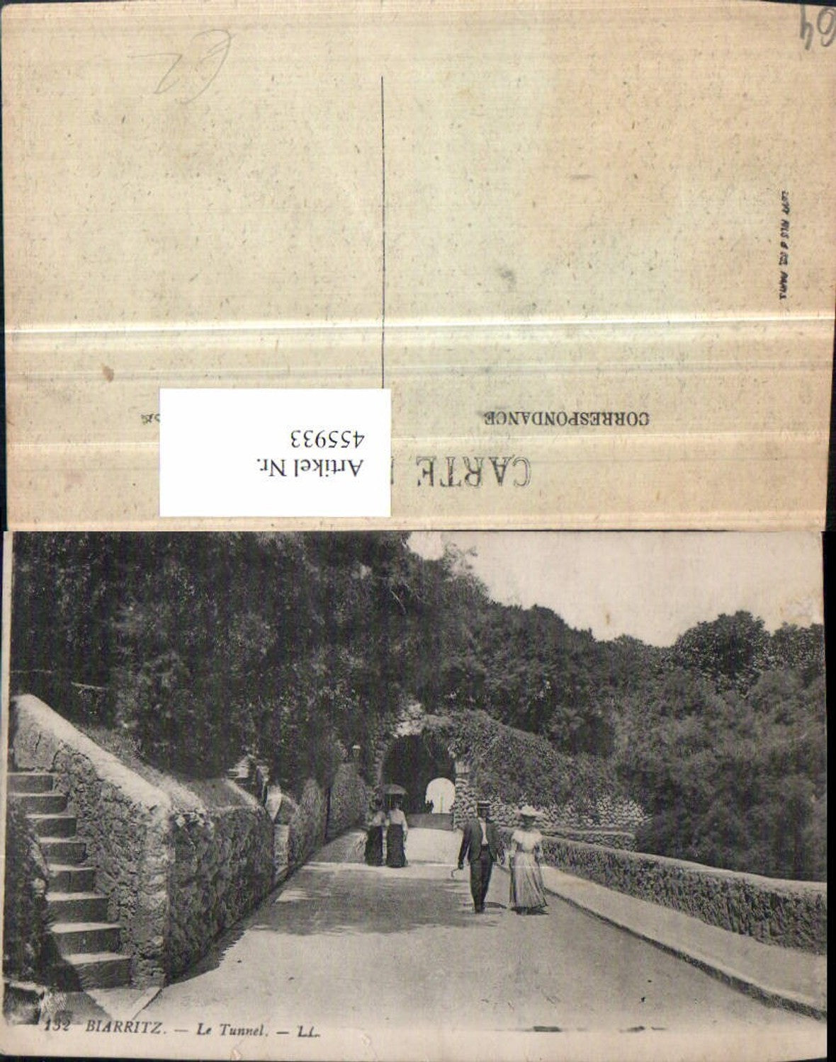 455933,Aquitanien Pyrenees-Atlantiques Biarritz Le Tunnel Straße