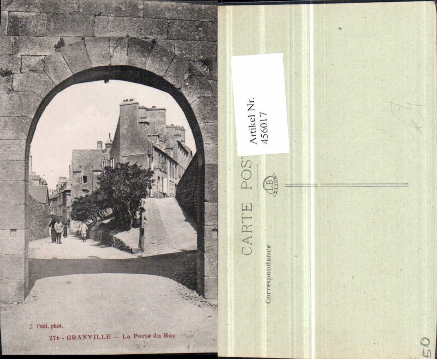 456017,Basse-Normandie Manche Granville Porte du Roc Tor Straßenansicht