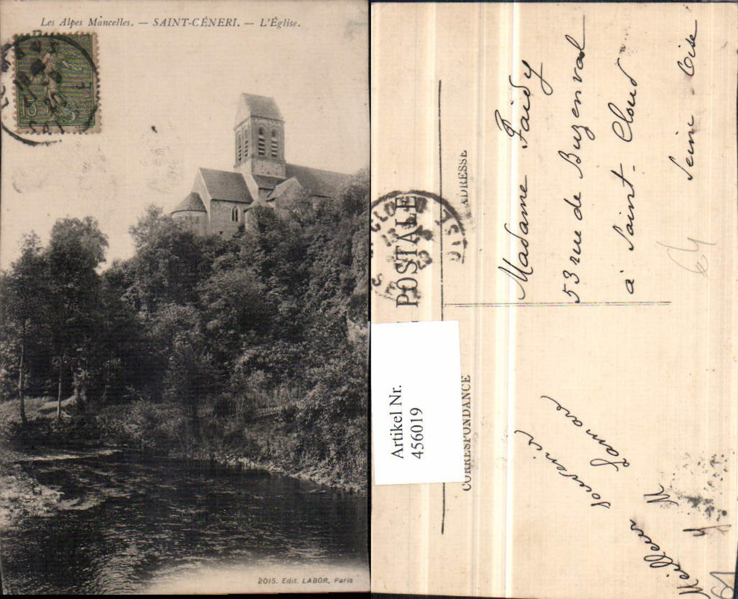 456019,Basse-Normandie Orne Saint-Ceneri Eglise Kirche