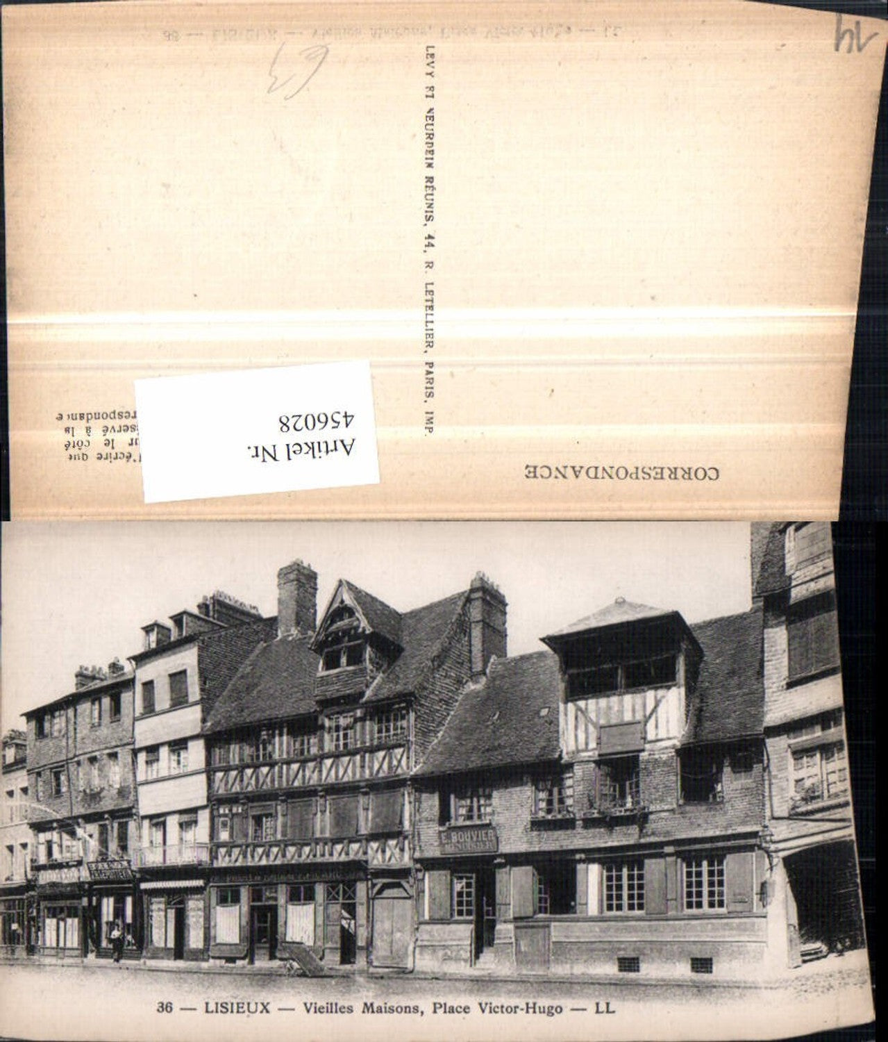 456028,Basse-Normandie Calvados Lisieux Place Victor Hugo Häuser