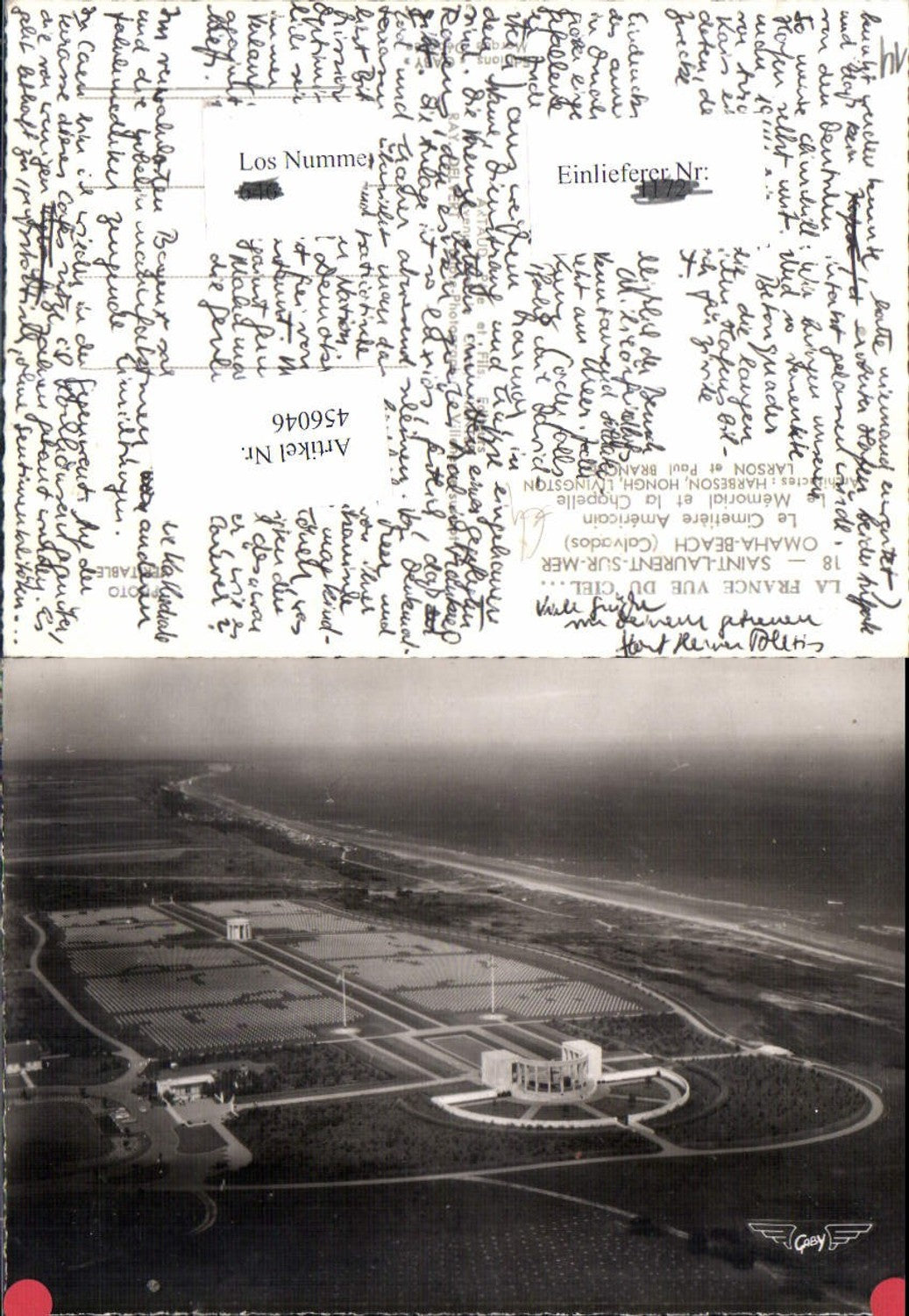 456046,Basse-Normandie Calvados St-Laurent-sur-Mer Omaha Beach Cimetiere