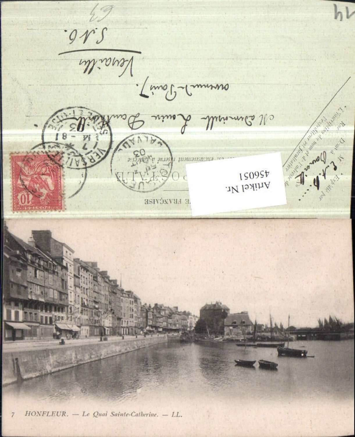 456051,Basse-Normandie Calvados Honfleur Quai Sainte-Catherine Boote