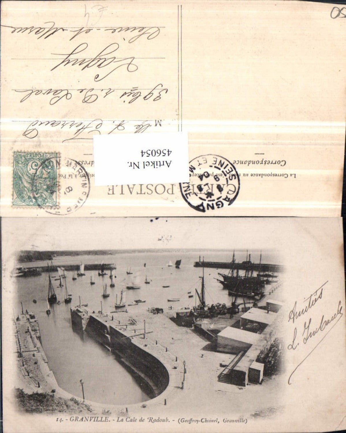 456054,Basse-Normandie Manche Granville Cale de Radoub Hafen