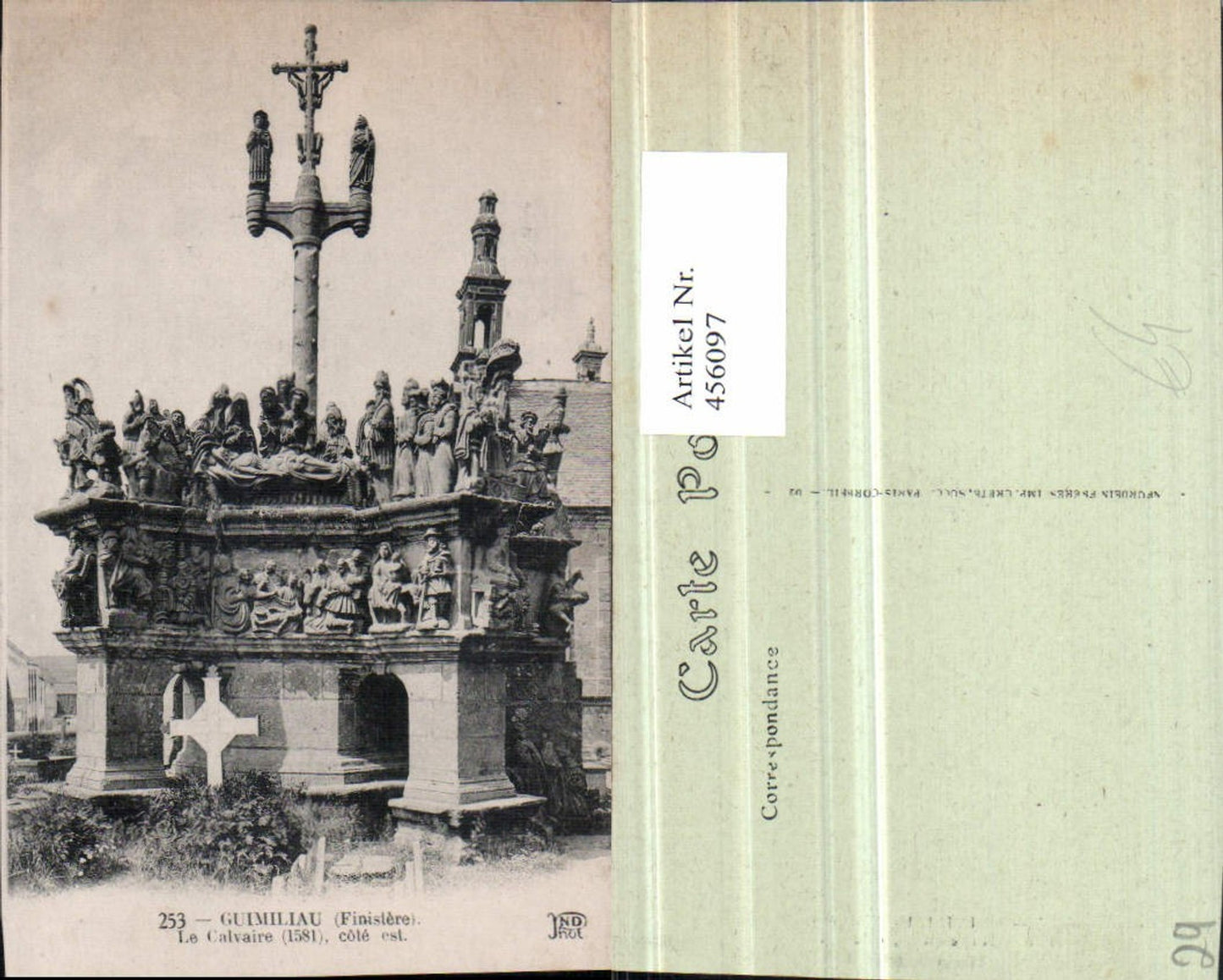 456097,Bretagne Finistere Guimiliau Le Calvaire Kreuz