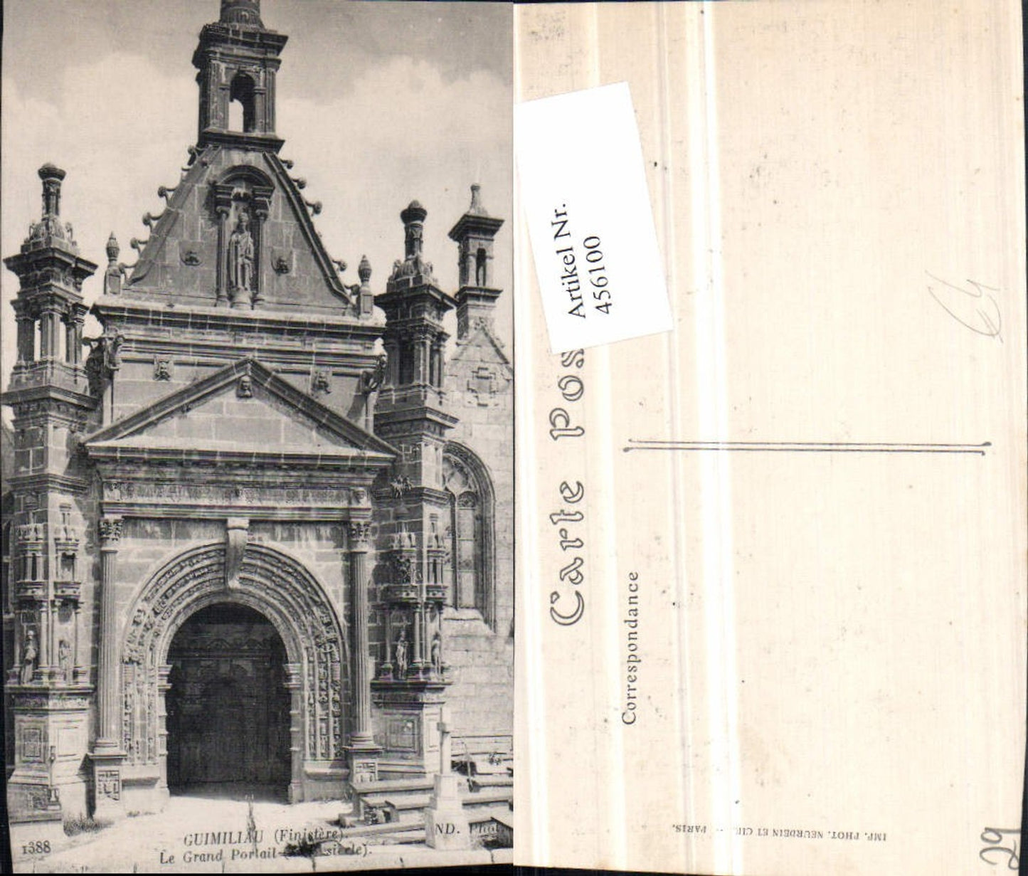456100,Bretagne Finistere Guimiliau Grand Portail Kirche Portal