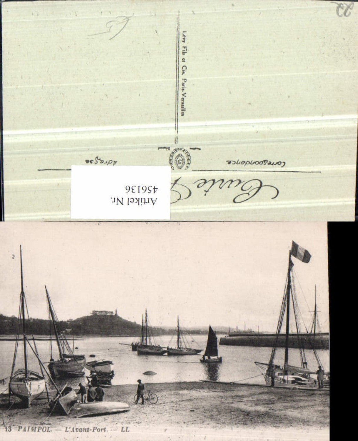 456136,Bretagne Cote-Amor Paimpol L'Avant Port Hafen Segelboote