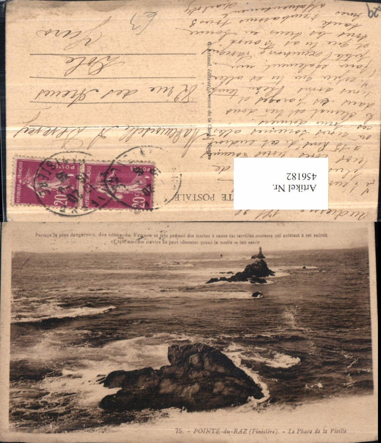 456182,Bretagne Finistere Pointe-du-Raz Phare Leuchtturm Felsen