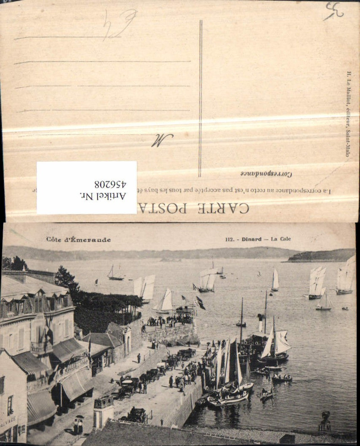 456208,Bretagne Ille-et-Vilaine Dinard La Cale Segelboote Boote