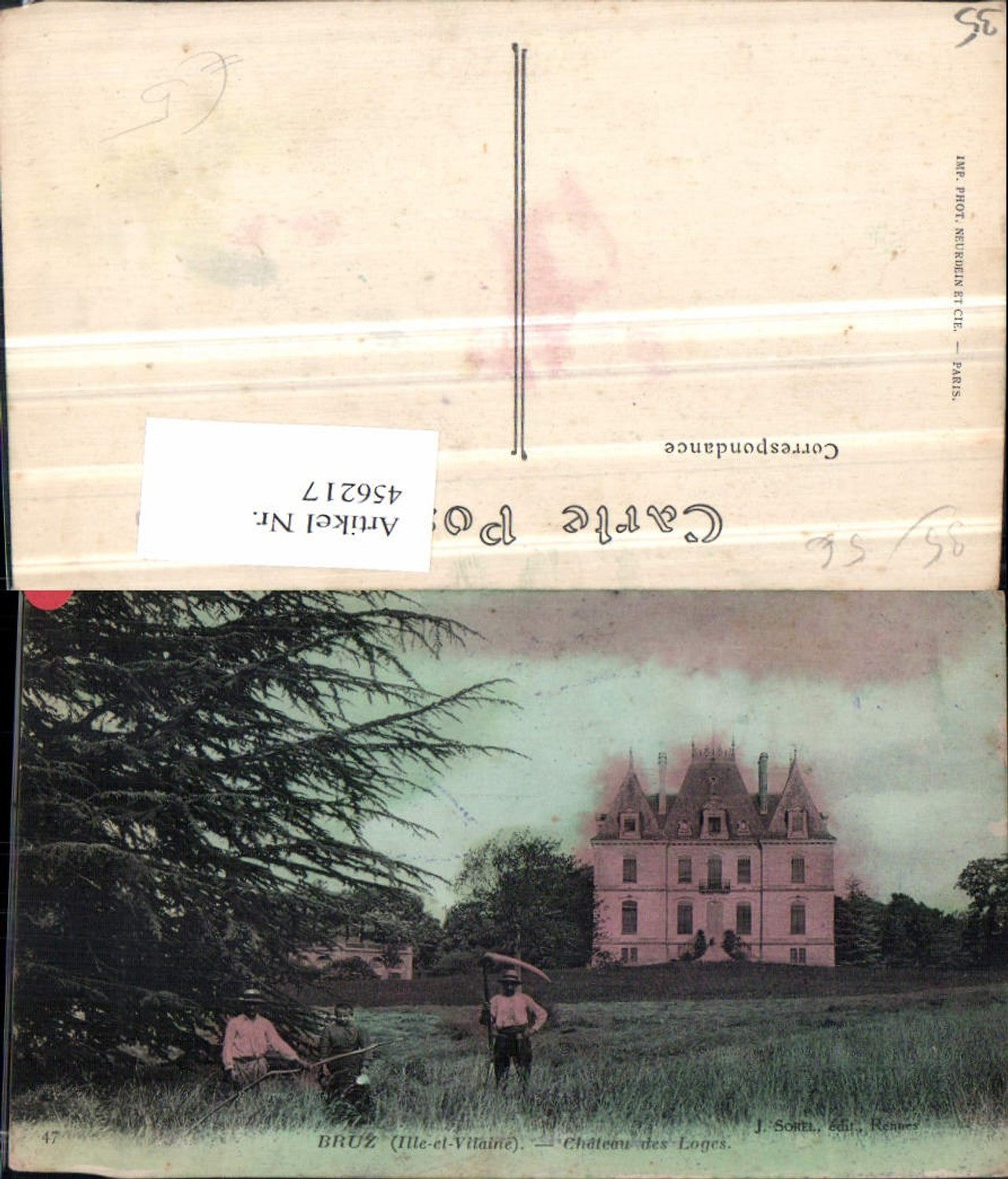 456217,Bretagne Ille-et-Vilaine Bruz Chateau des Loges Schloss