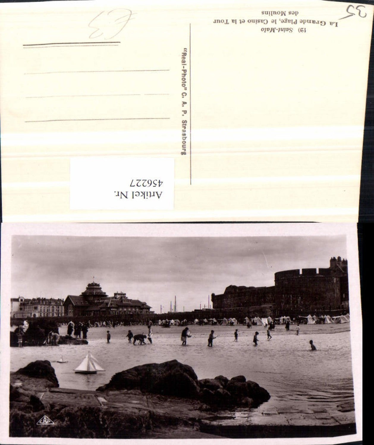 456227,Bretagne Ille-et-Vilaine Saint-Malo Plage Strandleben Casino