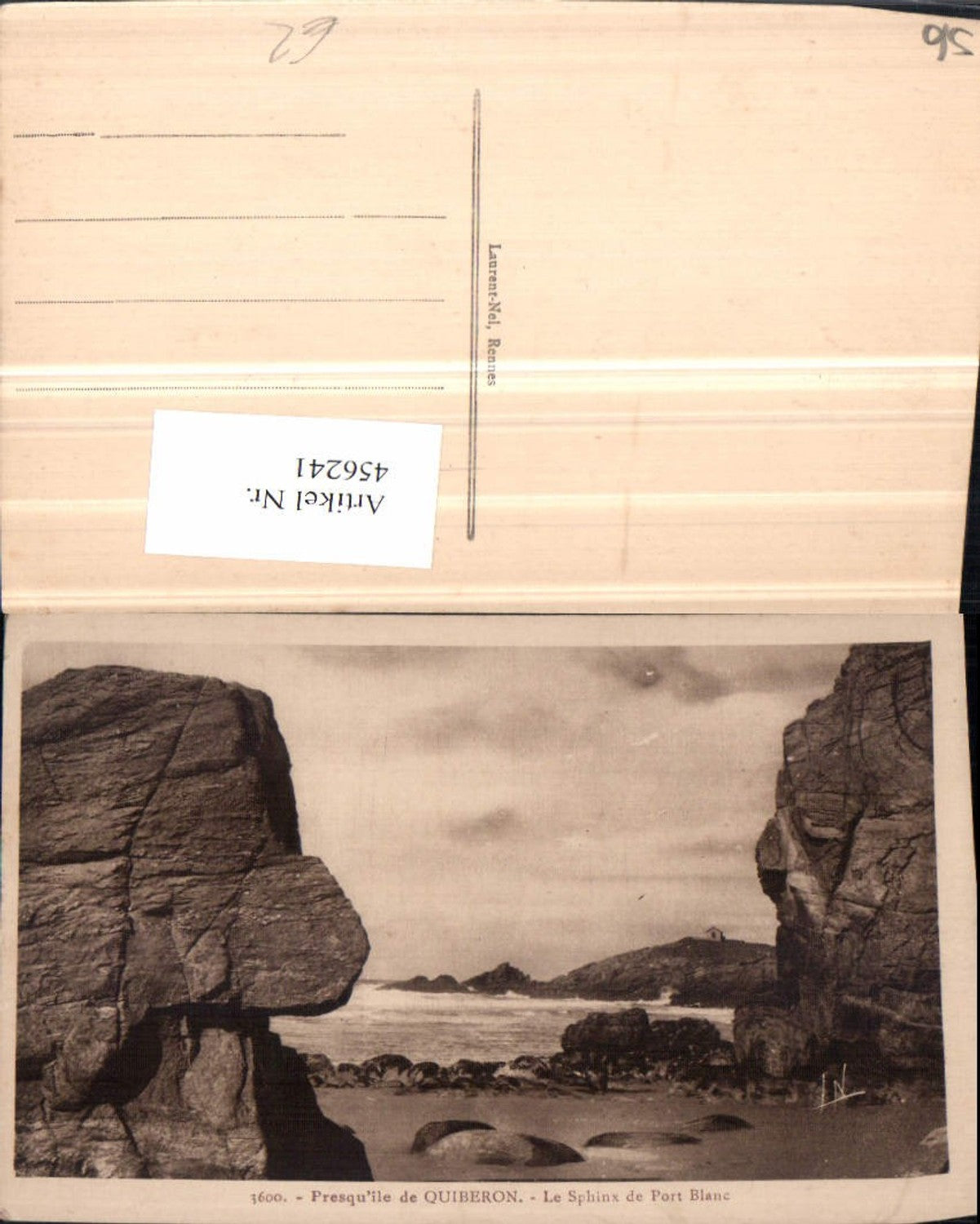 456241,Bretagne Morbihan Quiberon Sphinx de Port Blanc Küste