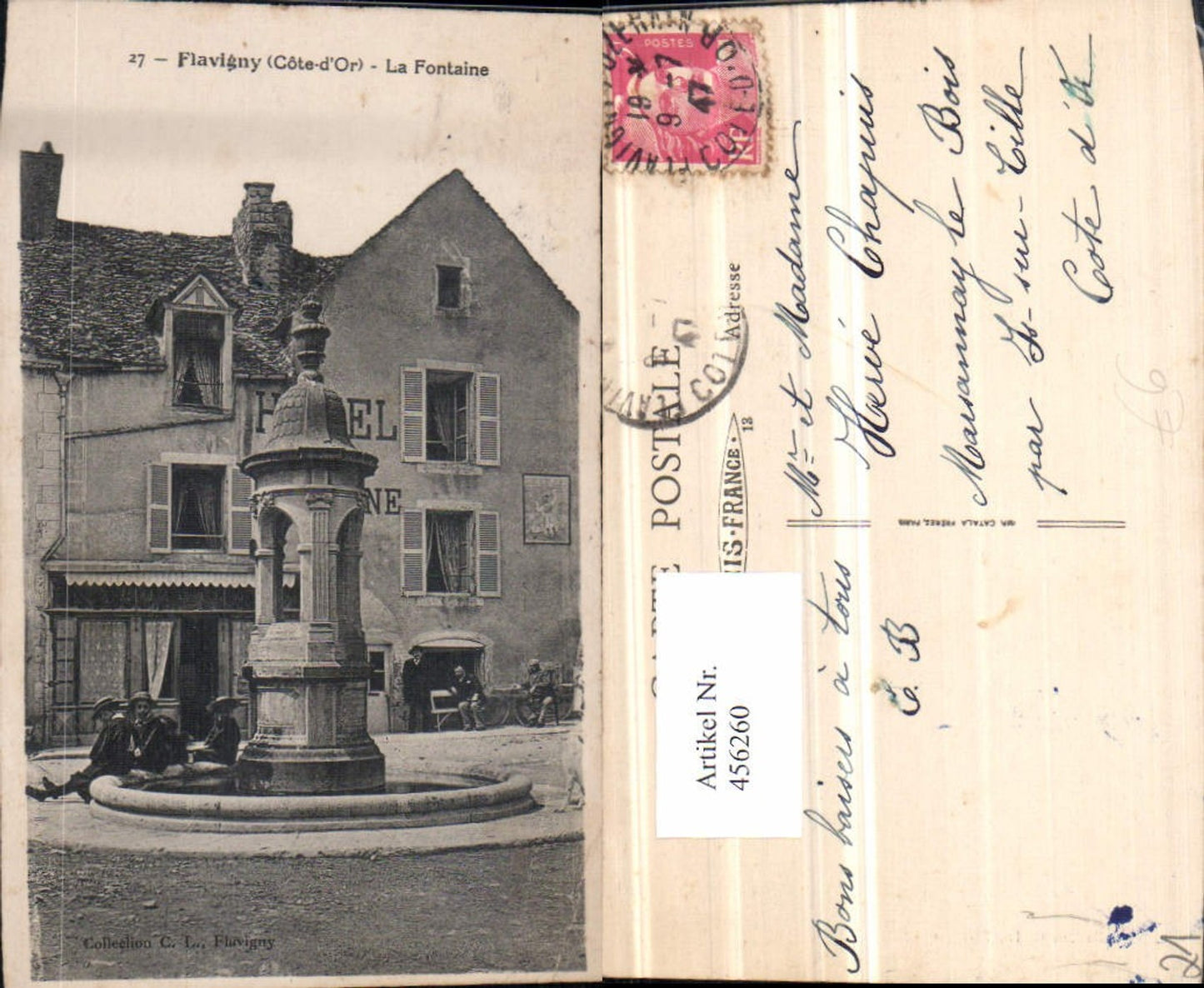 456260,Burgund Cote-Or Flavigny La Fontaine Brunnen