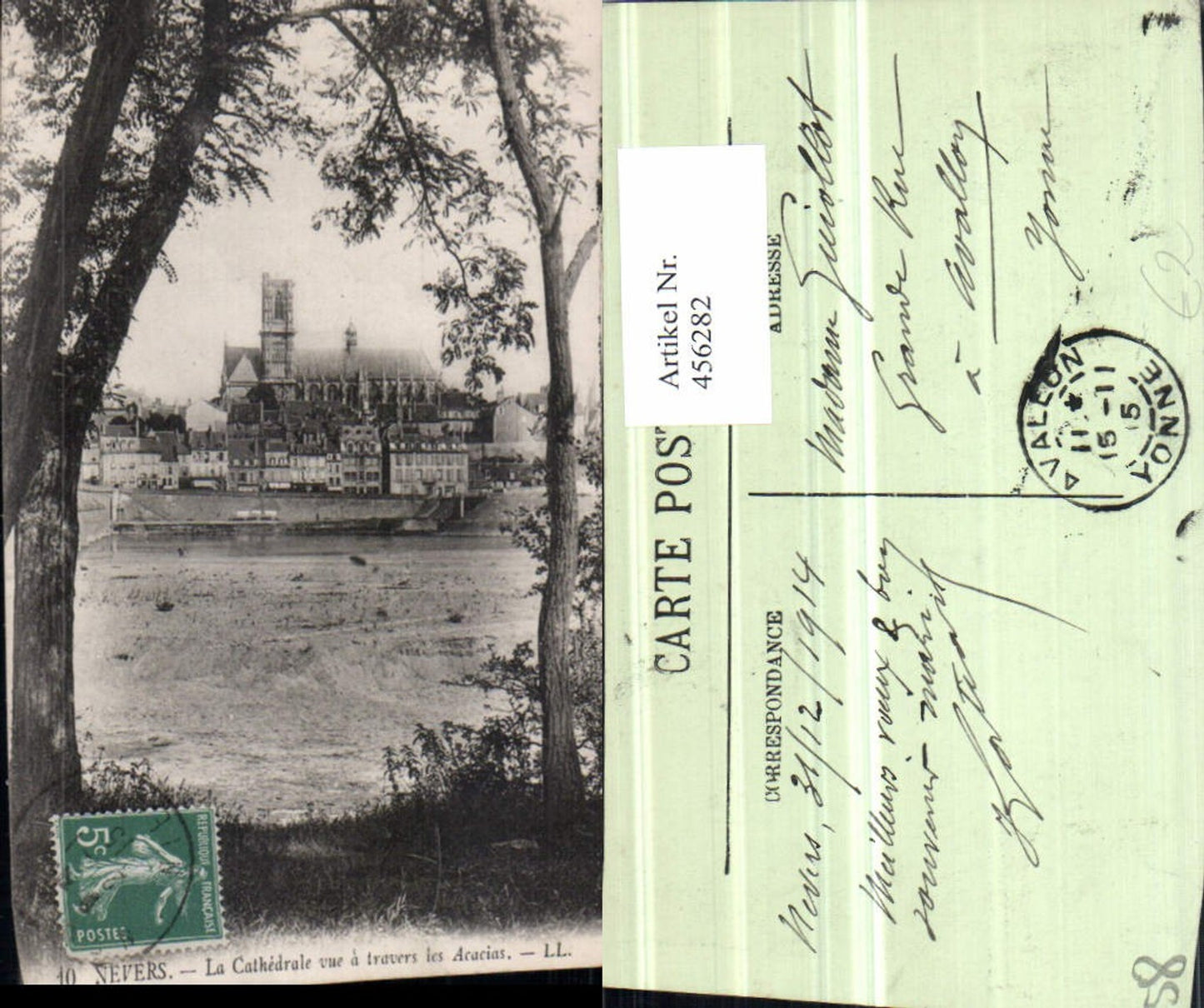 456282,Burgund Saone-et-Loire Nevers La Cathedrale Kirche
