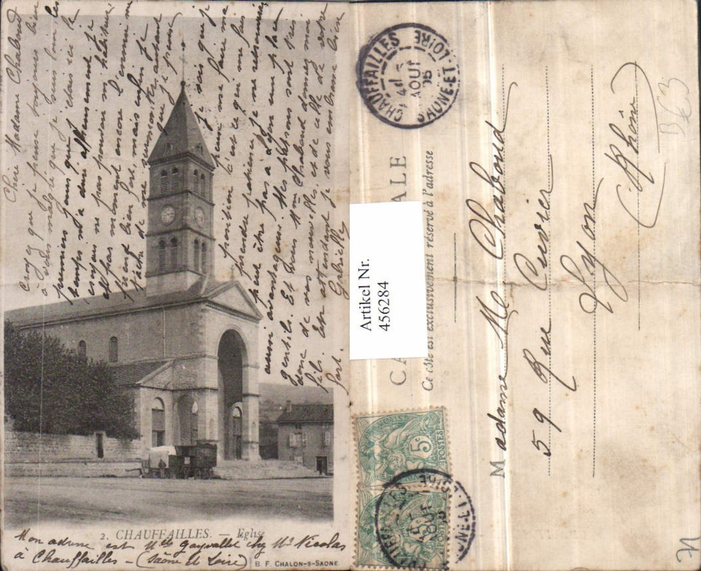 456284,Burgund Saone-et-Loire Chauffailles Eglise Kirche