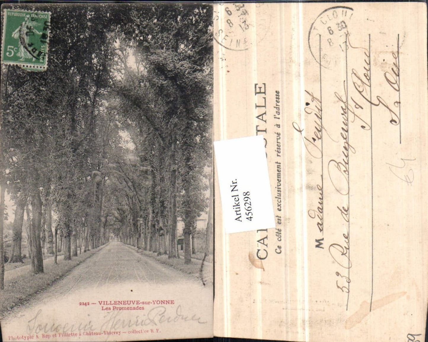 456298,Burgund Yonne Villeneuve-sur-Yonne Promenades Allee