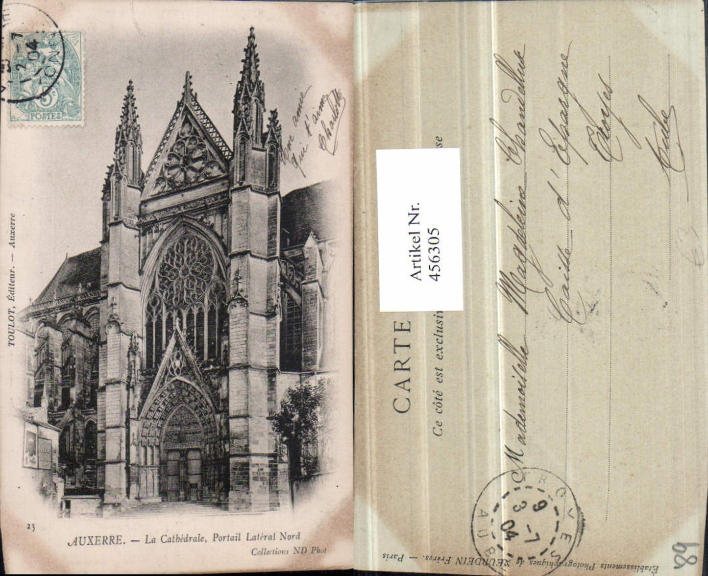 456305,Burgund Yonne Auxerre La Cathedrale Kirche