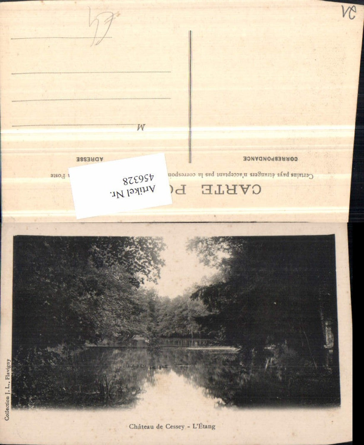 456328,Burgund Cote-Or Chateau de Cessey Etang Teich