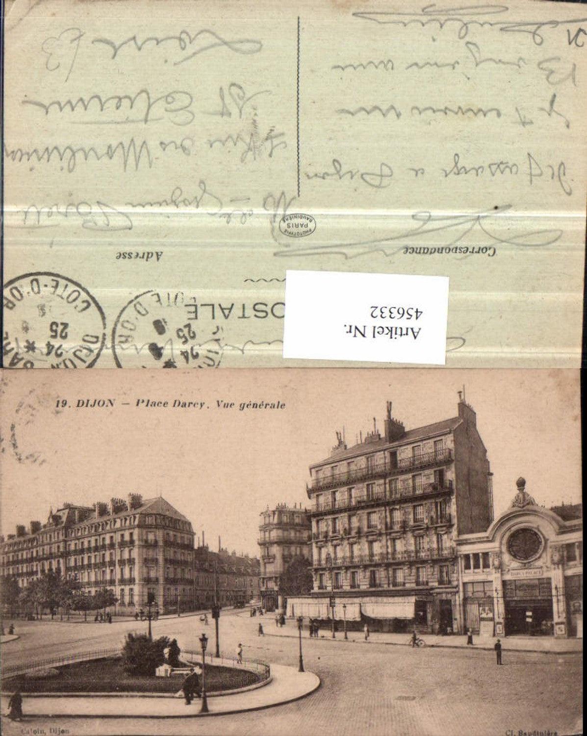 456332,Burgund Cote-Or Dijon Place Darcy Platz