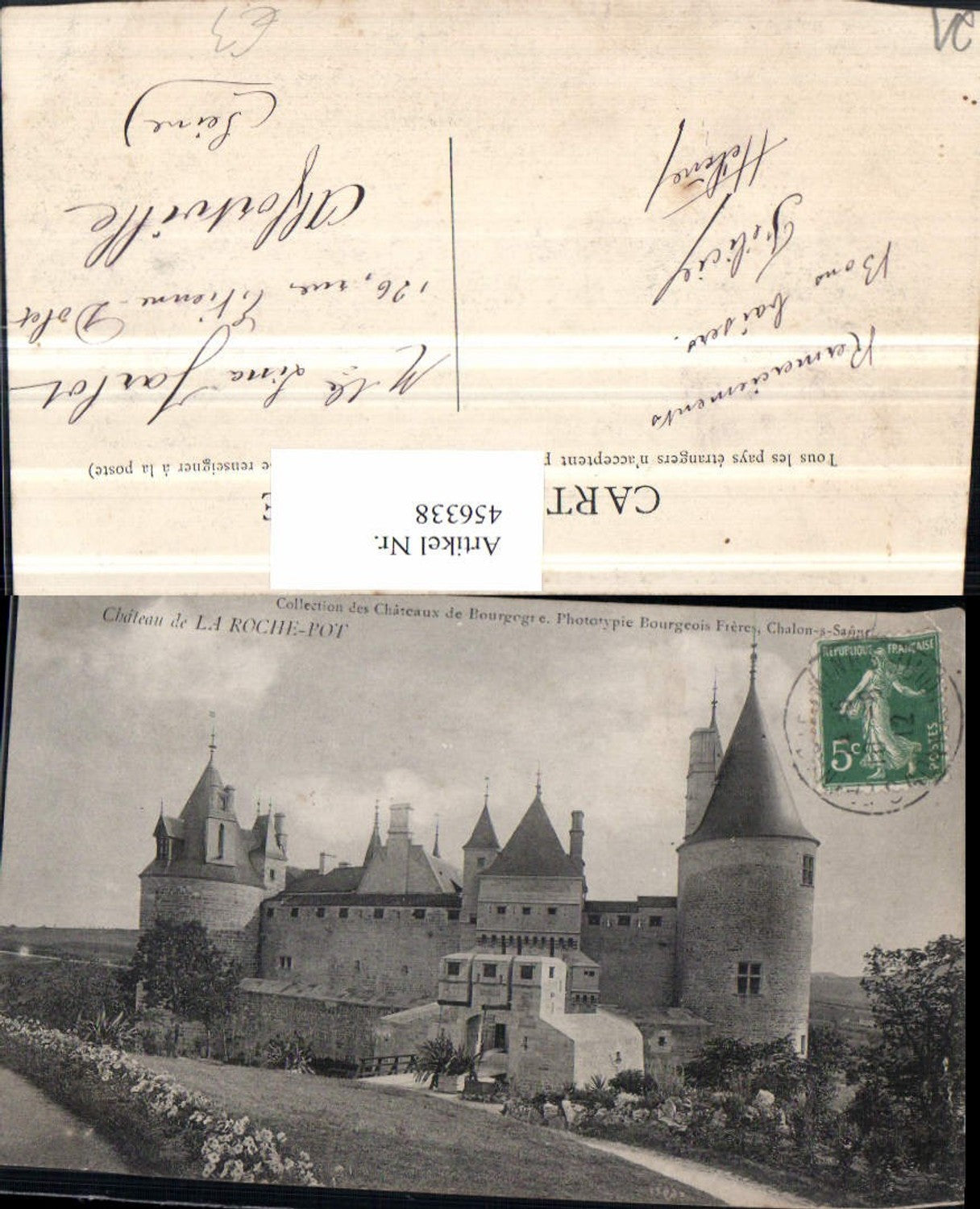 456338,Burgund Cote-Or La Roche-Pot Chateau Schloss