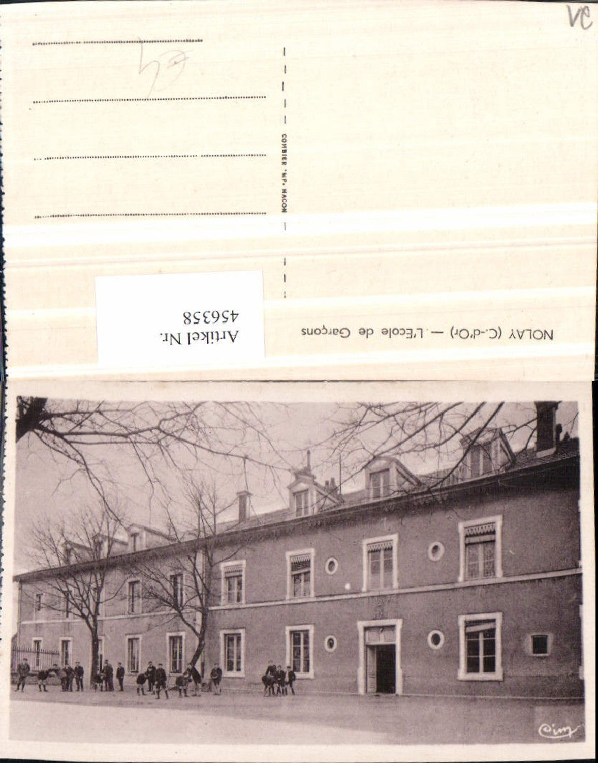 456358,Burgund Cote-Or Nolay L'Ecole de Garcons Schule