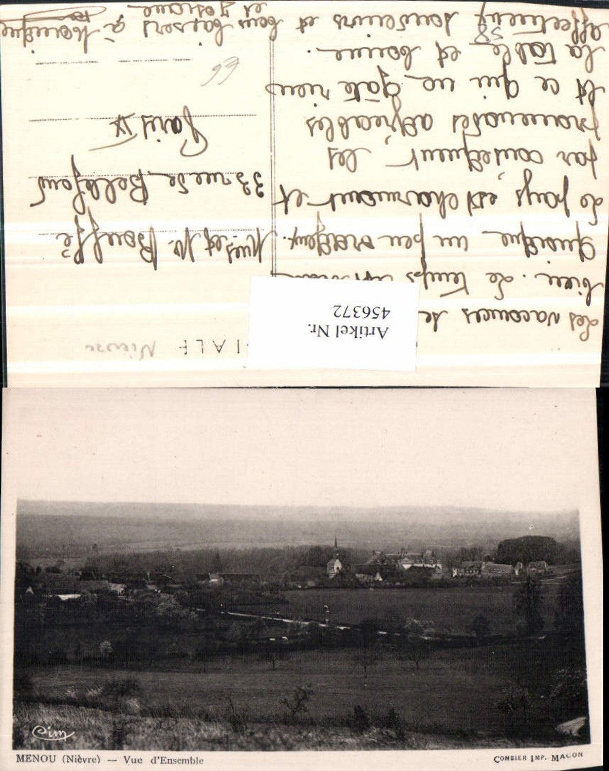 456372,Burgund Nievre Menou Vue d'Ensemble Teilansicht