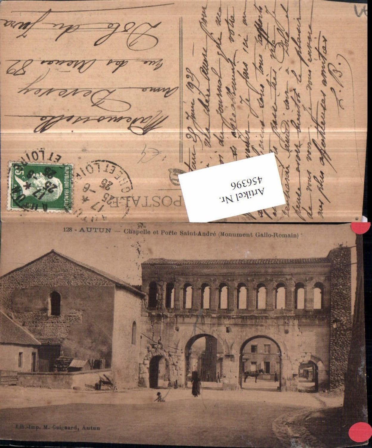 456396,Burgund Saone-et-Loire Autun Chapelle Porte Saint-Andre Tor