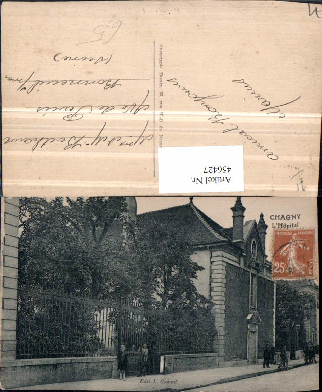 456427,Burgund Saone-et-Loire Chagny L'Hopital Hospital