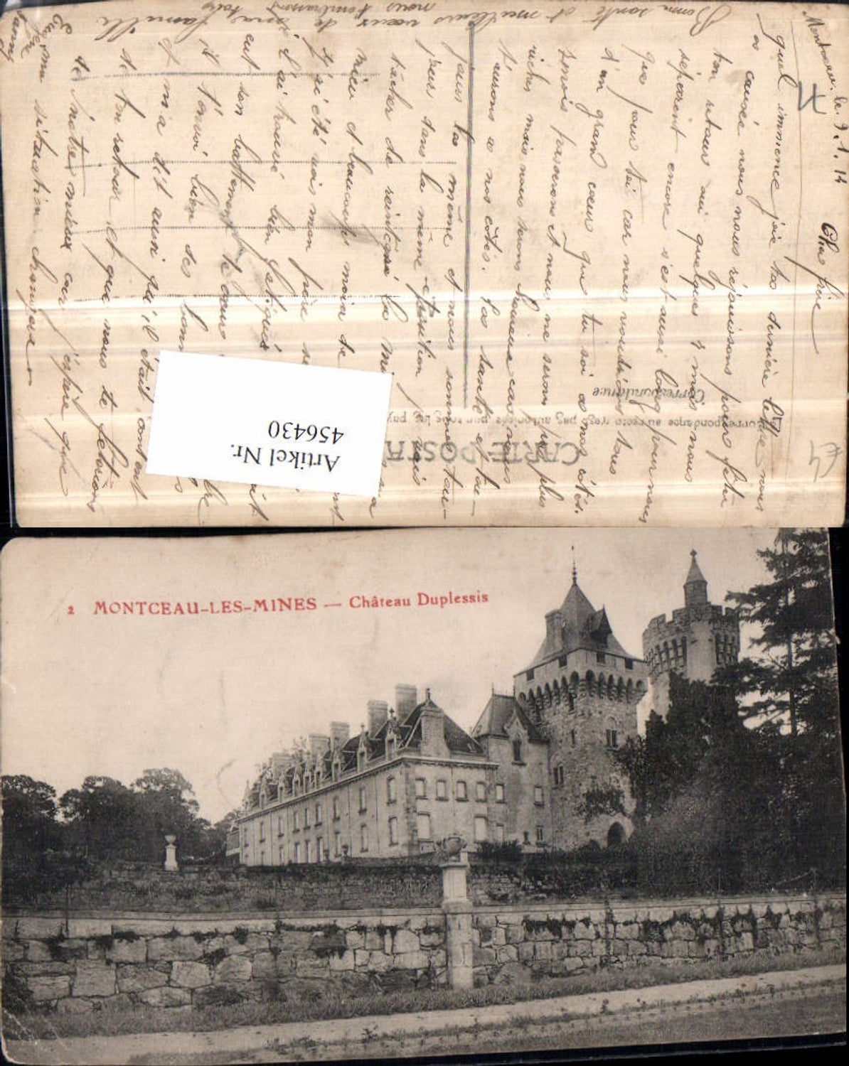 456430,Burgund Saone-et-Loire Montceau-les-Mines Chateau Duplessis Schloss