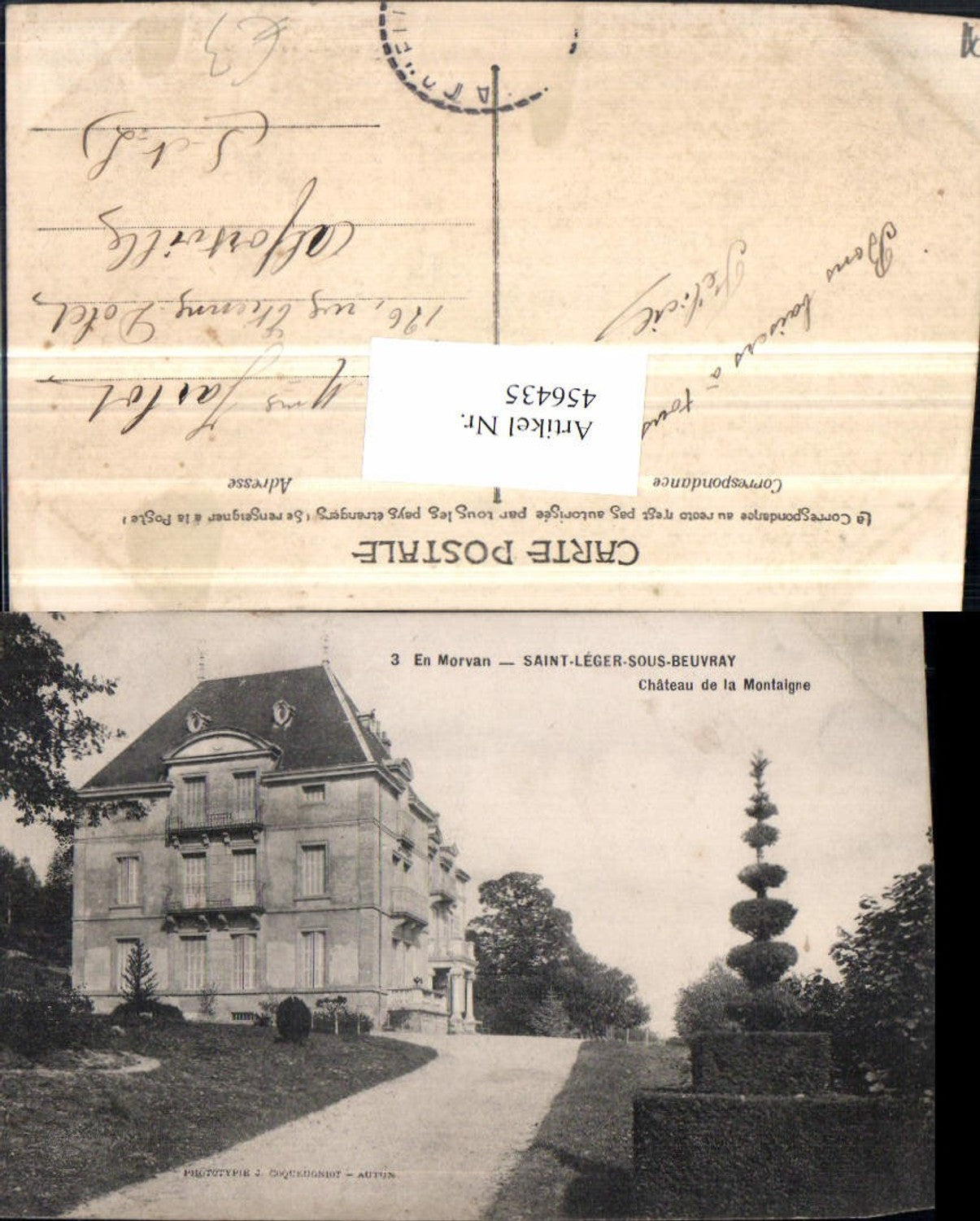 456435,Burgund Saone-et-Loire St-Leger-sous-Beauvray Chateau Montaigne Schloss