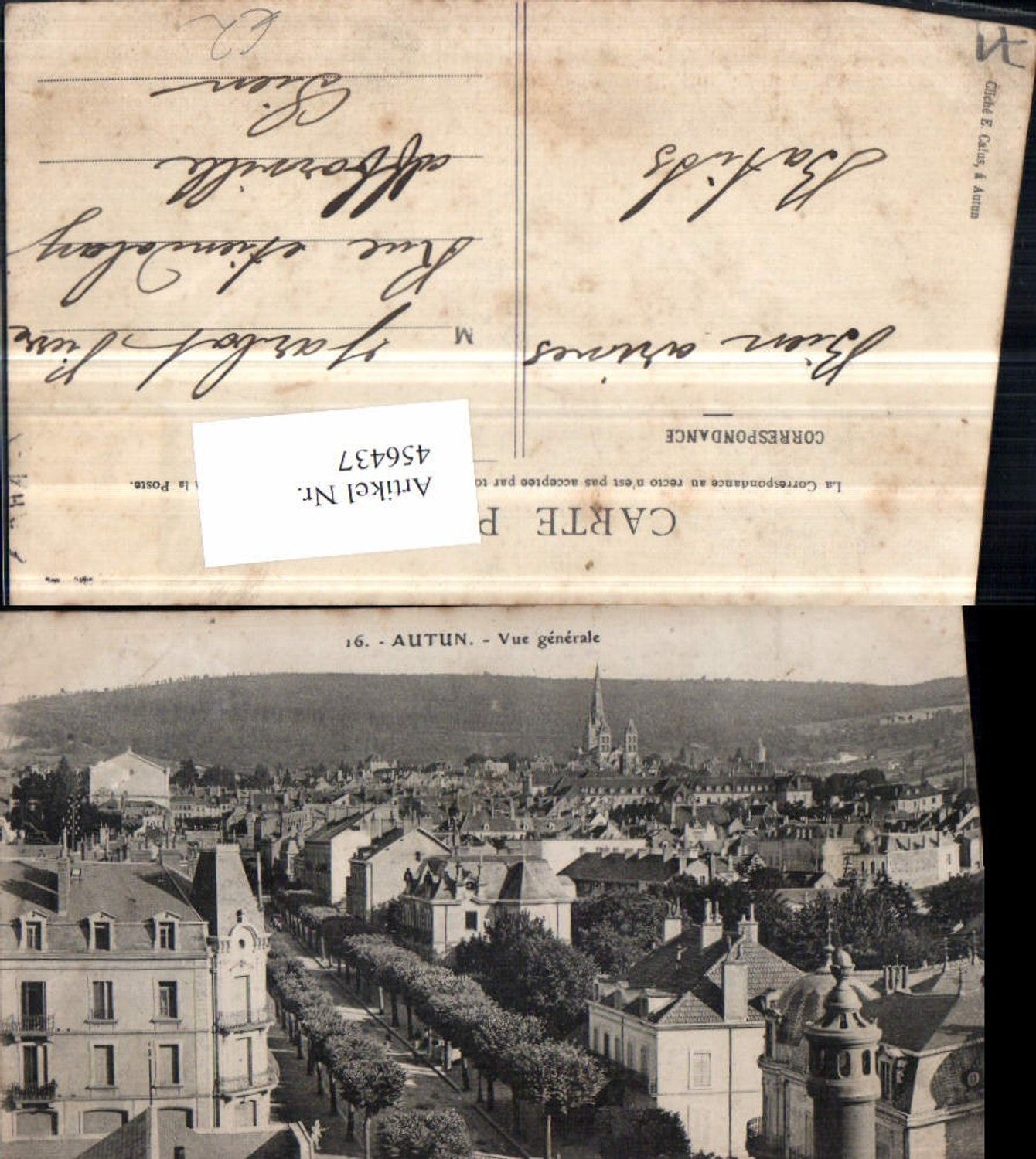 456437,Burgund Saone-et-Loire Autun Vue generale Totale