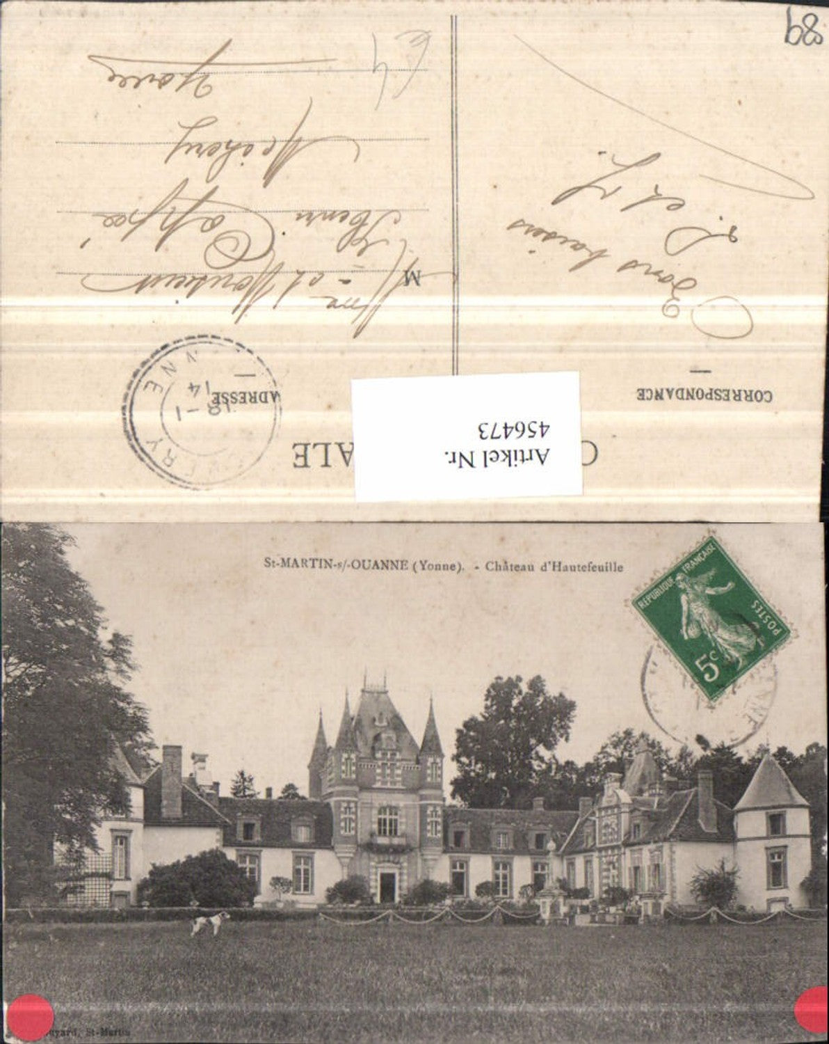 456473,Burgund Yonne St-Martin-sur-Ouanne Chateau Hautefeuille Schloss