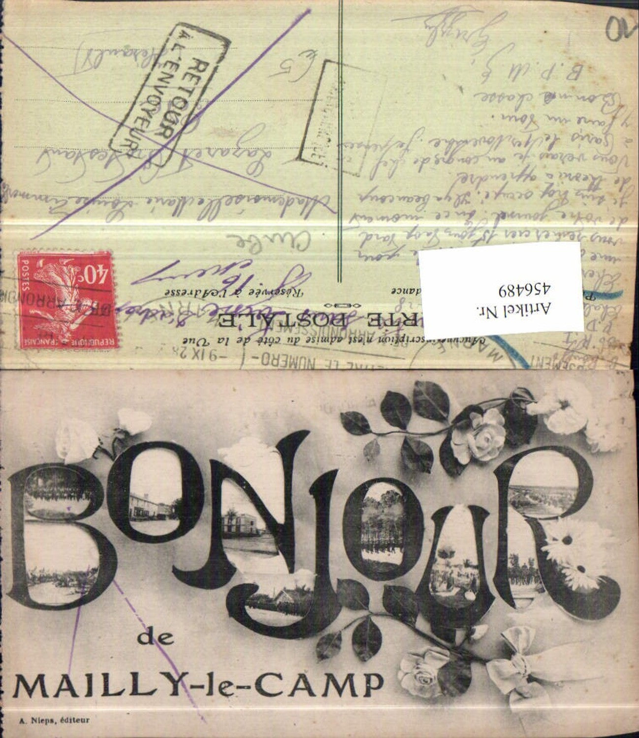 456489,Champagne-Ardenne Aube Mailly-le-Camp Buchstaben Collage